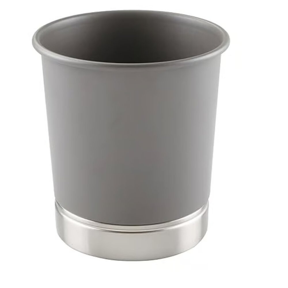 iDesign Small Bathroom Trash Waste Can York Collection